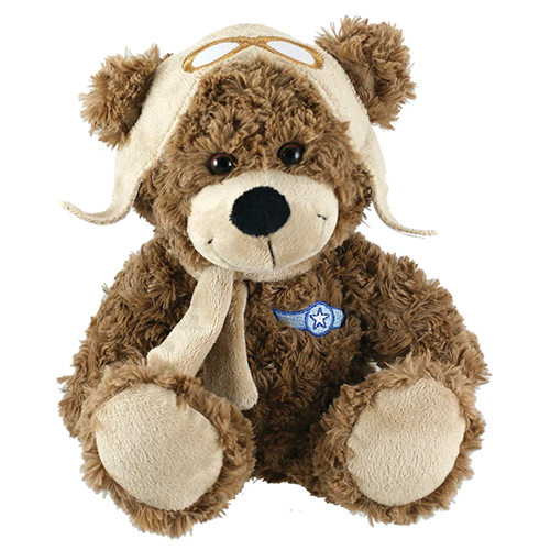 aviator bear plush toy