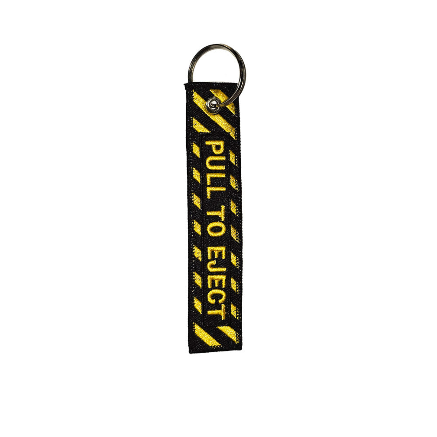 "Pull To Eject" Key Tag