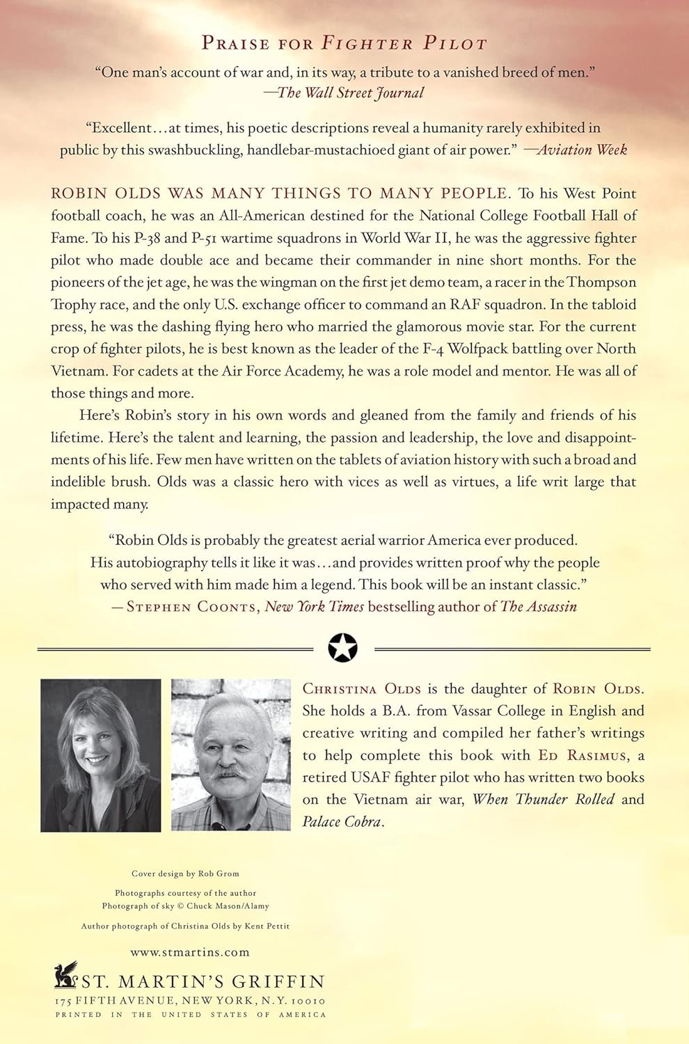 Fighter Pilot Robin Olds - Rear